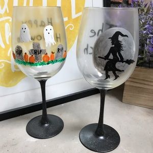 Halloween Wine Glasses